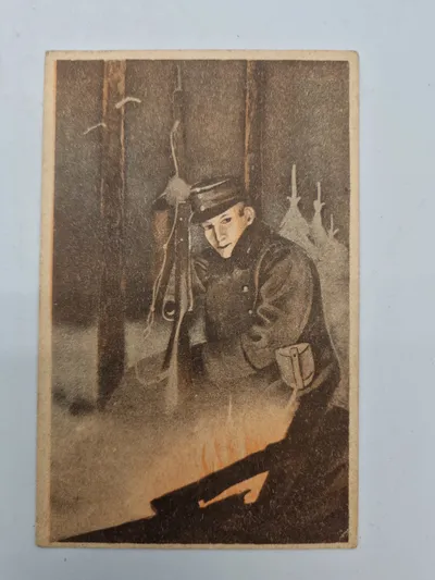 Originalt finsk postkort - ww2