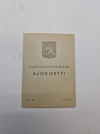 Originalt finsk ID kort ww2