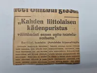 Original finsk dødsannonce - ww2