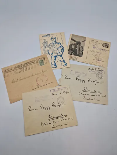 Lot originalt finsk feltpost - ww2