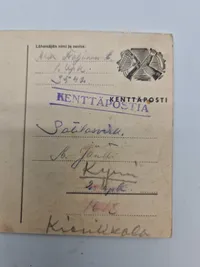 Lot originalt finsk feltpost - ww2