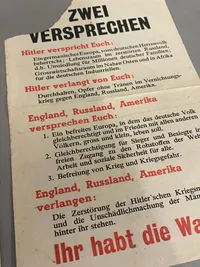 Originale tyske flyvesedler - WWII
