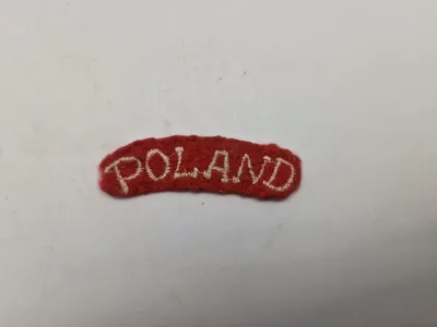 Sjældent originalt ww2 patch for polakker i engelsk tjeneste