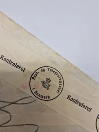 Originalt finsk feltpost ww2 fra Dansk frivillig - sendt til Danmark