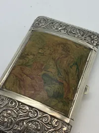 Originalt tysk cerut etui i Alpaca sølv - fra 1930’erne