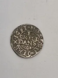Original dansk skillings mønt - sølv