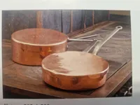 Sjælden original kobber pande fra det kongelige køkken samt opslagsværk