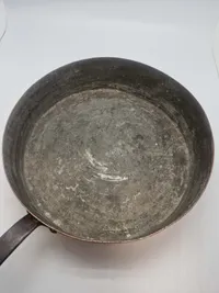 Sjælden original kobber pande fra det kongelige køkken samt opslagsværk