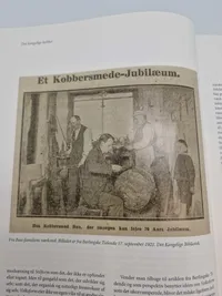 Sjælden original kobber pande fra det kongelige køkken samt opslagsværk