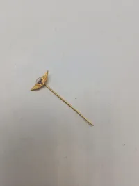 Dansk faldskærmsvinge af stof & sjælden miniature nål