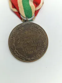 Sjælden original Medaille zur Erinnerung an die Heimkehr des Memellandes; 22. März 1939