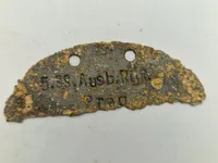 Originalt Waffen SS erkennungsmarke - 5 SS Ausbildungs regiment “Prag”