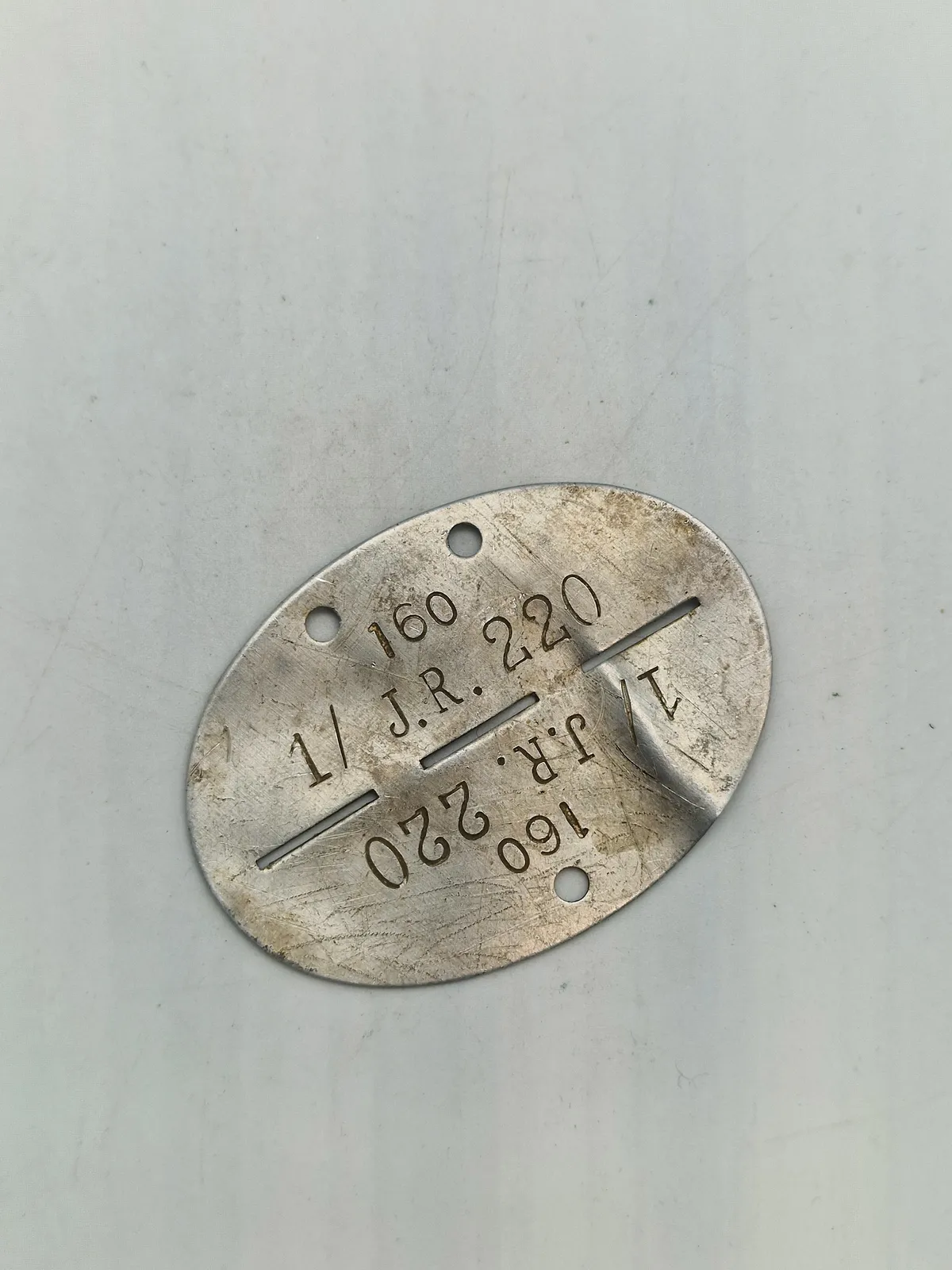 Originalt tysk erkennungsmarke - ww2
