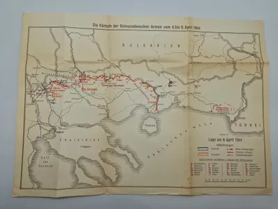 Originalt tysk kort - ww2
