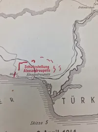 Originalt tysk kort - ww2