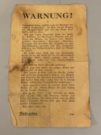 Originalt amerikansk antinazistisk flyveblad
