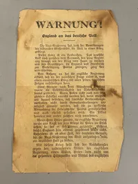 Originalt amerikansk antinazistisk flyveblad