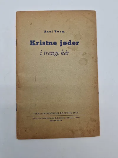 Originalt hæfte - Kristne jøder i trange kår