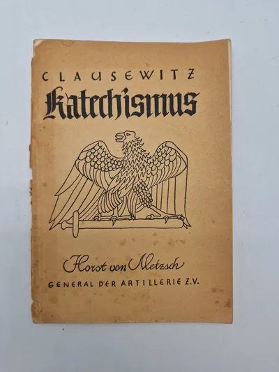 Originalt tysk ww2 hæfte - katekismus