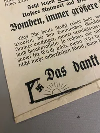 Originalt amerikansk antinazistisk flyveblad