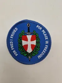 Samling originale DANCON og ISAF mærker mm.