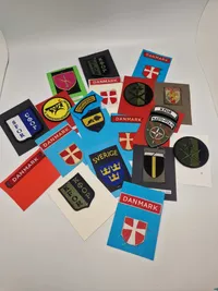 Samling diverse originale mærker