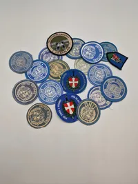 Samling originale UN mærker mm.