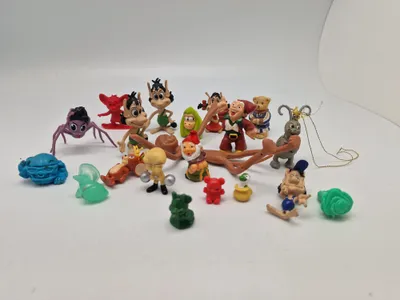 Samling legetøjsfigurer