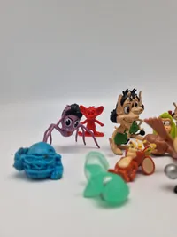 Samling legetøjsfigurer
