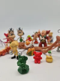 Samling legetøjsfigurer