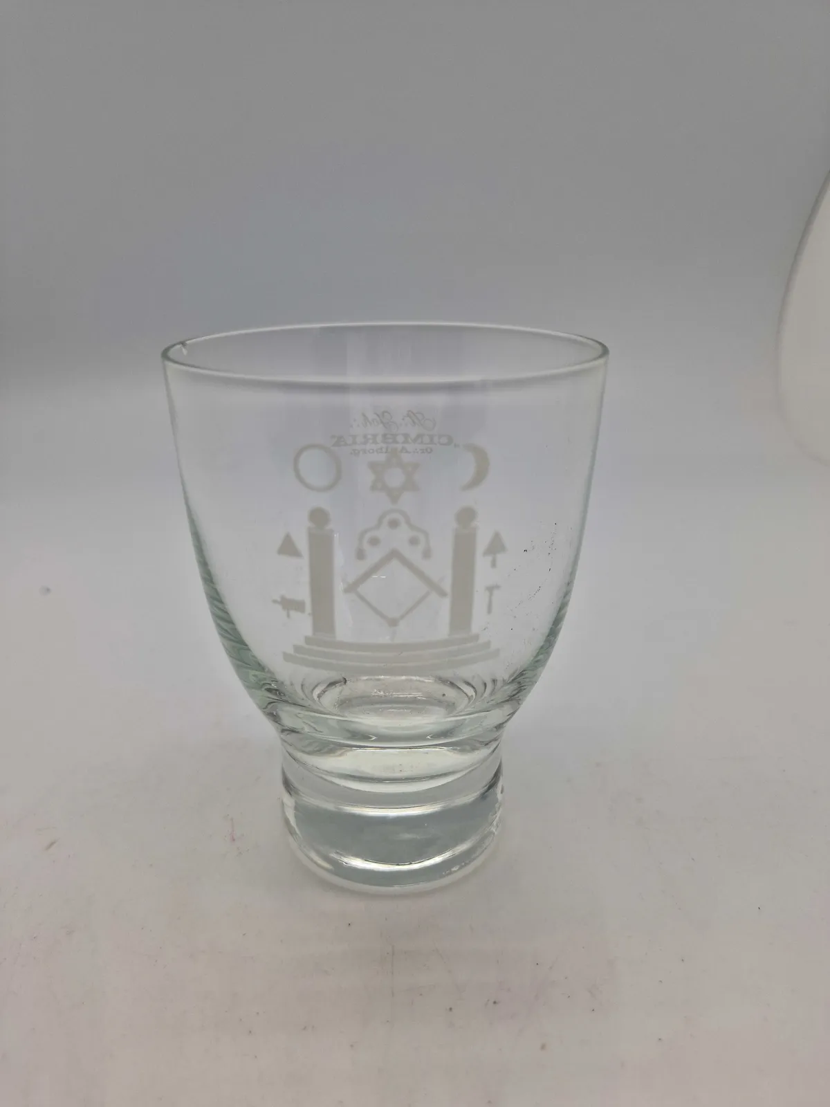 Originalt dansk loge glas - den danske frimurer orden