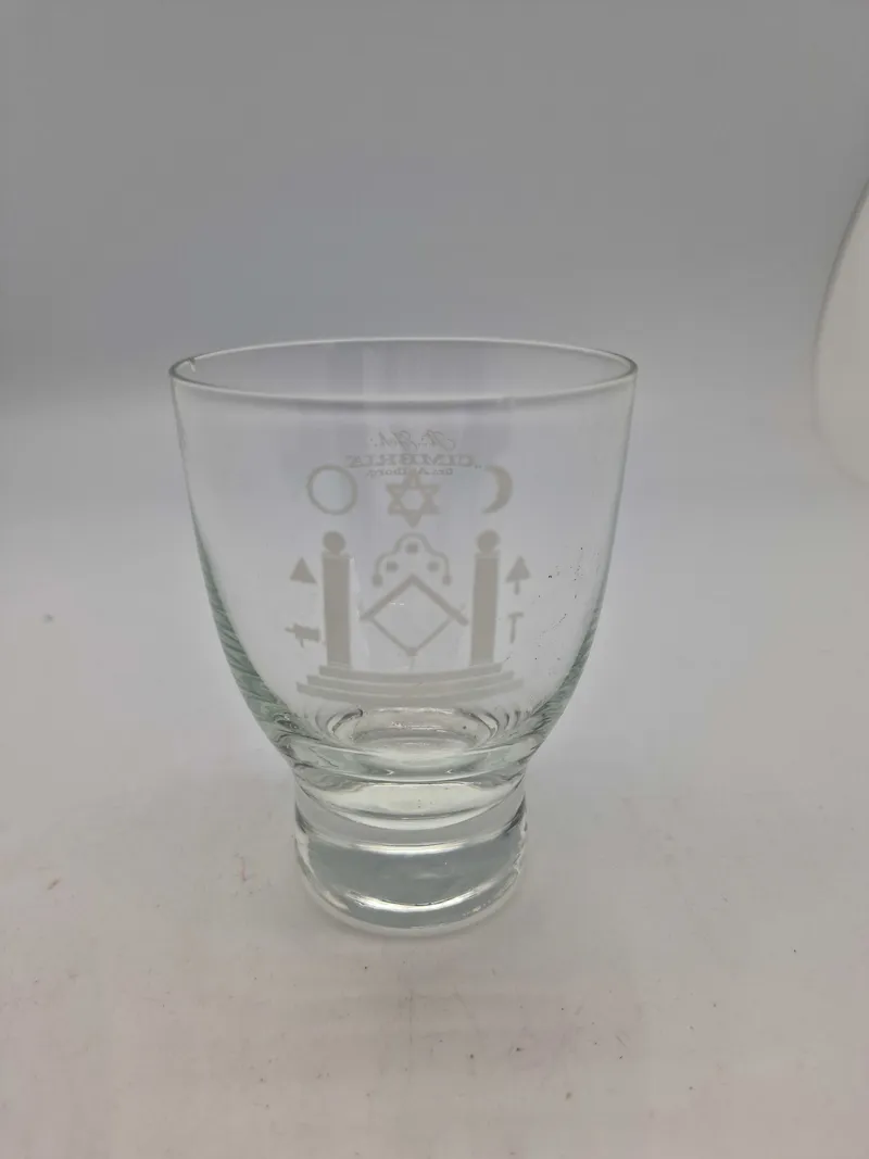 Originalt dansk loge glas - den danske frimurer orden