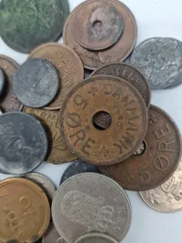 Samling danske mønter - ww2 mm.