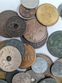 Samling danske mønter - ww2 mm.