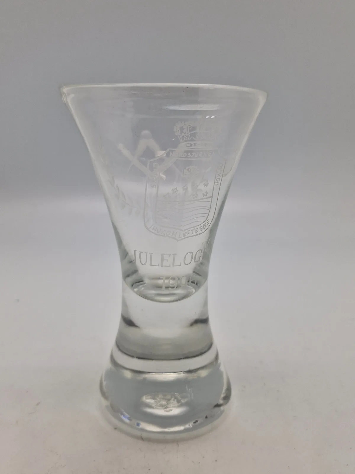 Originalt loge glas fra den danske frimurer orden