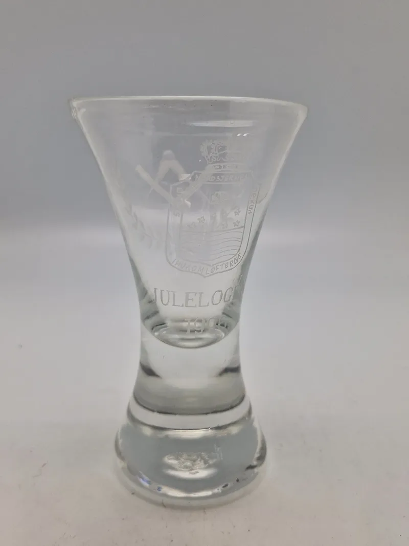 Originalt loge glas fra den danske frimurer orden