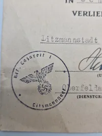 Originalt urkunde på sårettegn i sort