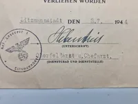 Originalt urkunde på sårettegn i sort