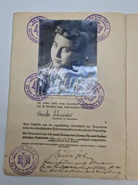 Originalt urkunde på reichsportsabceichen - ww2 (kvinde)
