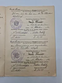Originalt urkunde på reichsportsabceichen - ww2 (kvinde)