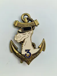 Originalt Fransk 3rd Marine infantry regiment badge