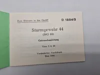 STG44 instruktionshæfte - genoptryk