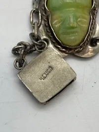 Mexicansk halskæde og armbånd - Indlæg er jade