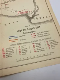 Originalt tysk kort - ww2