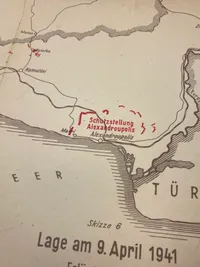 Originalt tysk kort - ww2