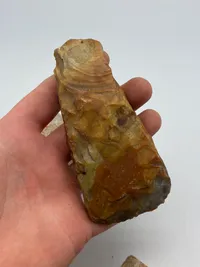 Samling originale stenøkser fra bondestenalderen