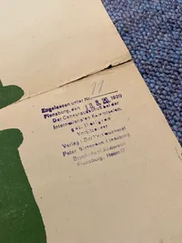 Ekstremt sjælden original Valgplakat fra genforeningen 1920