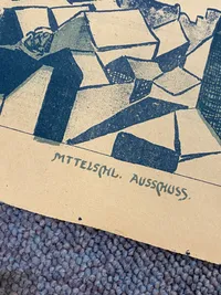 Ekstremt sjælden original Valgplakat fra genforeningen 1920 (Stor)