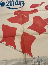 Ekstremt sjælden original Valgplakat fra genforeningen 1920 (Stor)