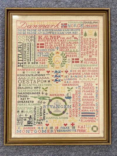 Det kendte broderi fra 1945 - originalt